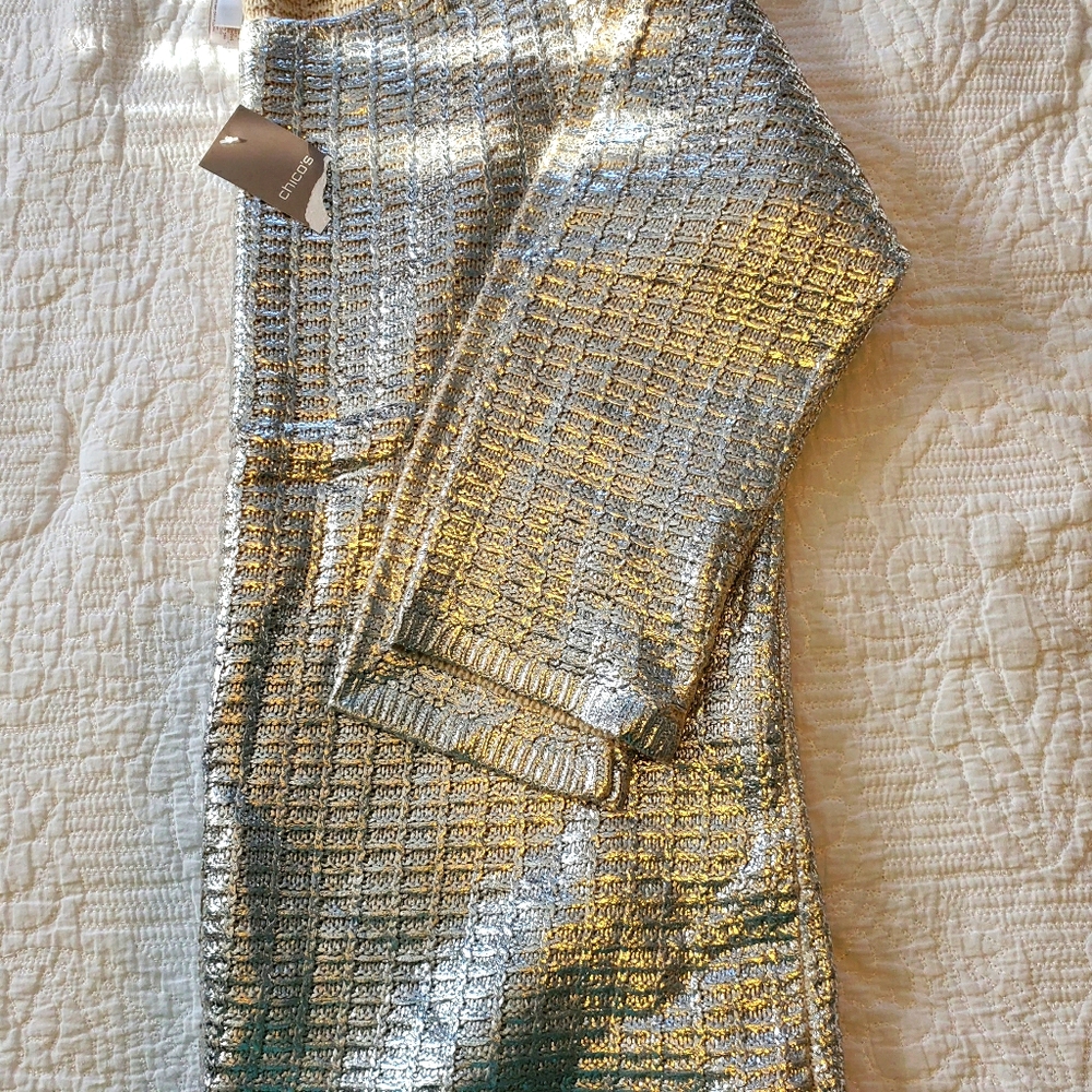 Chico's Silver sweater
